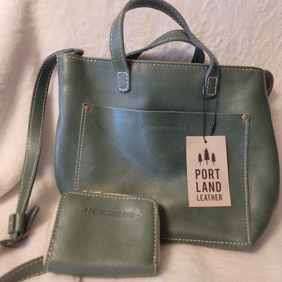 Portland Leather Eucalyptus Mini Crossbody (Bag only, wallet not included) - Picture 3 of 7